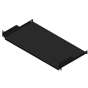 Linkedpro sch231u Charola para Rack de 19 de 2 postes, 23 cm de Profundidad, 1 Unidad de rack