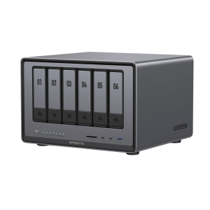 Ugreen 25898b NAS UGREEN NASync DXP6800 Pro / Intel Core i5-1235U 10 Núcleos / 6 Bahías SATA + 2 M.2 NVMe / 2 Puertos Thunderbolt 4 / 2 Puertos 10GbE / 8K HDMI / PCIe 4.0 x4 / DDR5 Hasta 64GB / Compatibilidad Multiplataforma