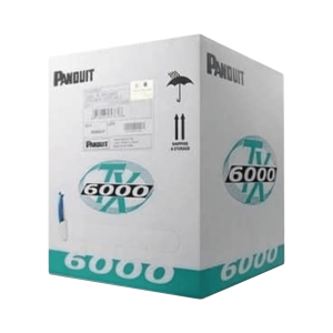 Panduit pul6004wh-me Bobina de Cable UTP 305 Metros (1000 Pies) de Cobre, TX6000? PanNet, Reelex, Blanco, Categoría 6 Mejorado (23 AWG), LSZH (Bajo Humo, Cero Halógenos), de 4 Pares