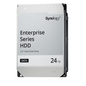 Synology hat532024t Disco Duro SATA de 3,5 Serie Plus / Capacidad 24TB / Interfaz SATA 6 GB/s / Tecnología CMR / MTBF de 1,2 Millón de Horas / Carga de Trabajo de 180 TB/año / Compatible con Synology DSM