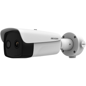 Hikvision hm-td2638-15/g1/t3y (HIKMICRO) Cámara Bullet IP Dual Térmica 15.4 mm (384×288) / Óptica 8 mm (4 Megapixel) / IA GUANLAN / 75 m IR / IP67 / IK10 / NEMA 4X / PoE / Termométrica -20°C a 150°C / Detección Fuego y Humo / TP