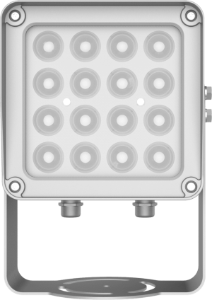 Hikvision dstl2000c/l3/e Lampara IR de Luz Continua / 16 Lámparas LED / Distancia Efectiva 16 a 25 metros / Cobertura 40° / Exterior IP66
