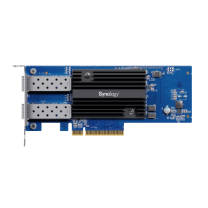 Synology e10g30-f2 Adaptador de Red SFP+ de 10 GbE de Doble Puerto | Compatible con Synology | PCIe 3.0 x8 | Link Aggregation | Jumbo Frame 9 KB | Garantía de 5 Años.