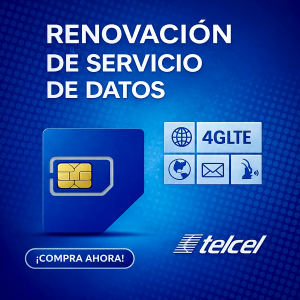 Syscom rsim10gbtelcel Renovación de plan anual de servicio de 10GB para SIM TELCEL