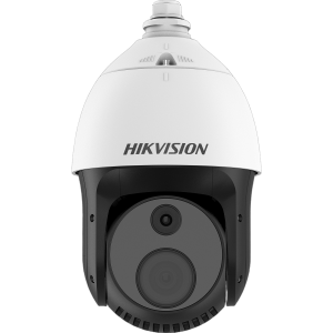 Hikvision ds-2td4228-10/s2 PTZ Térmica Dual / Lente Térmico 256 X 192 (10 mm)  + Lente Óptico 4 MP (32X Zoom) / Detección de Temperatura e Incendios / VCA / Rango -20°C a 150°C / 100 Mts IR / IP66 / Hi-PoE