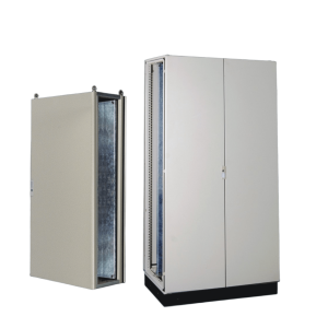 Precision pst12020060at Gabinete de Acero IP55  (1200 x 2000 x 600 mm) con Placa Trasera Interior Metálica y Puerta Doble