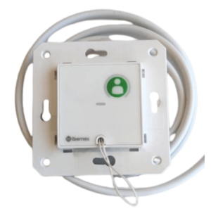 Ibernex nx0067/c Módulo Asistencial de Empotrar IP67 / Material ABS Antimicrobiano / Botón Cancelación / Indicador Luminoso de Alarma y Presencia / RS485 / Compatible Cajas Europeas y Americanas