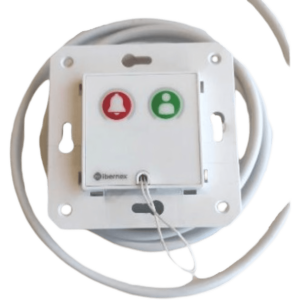 Ibernex nx0067/ca Módulo Asistencial para Hospital de Empotrar IP67 / Material ABS Antimicrobiano / Botón Cancelación / Indicador Luminoso de Alarma y Presencia / RS485 / Compatible Cajas Europeas y Americanas
