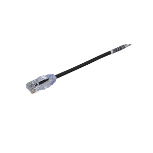 Panduit utp28sp0.2mbl Cable de Parcheo TX6, UTP Cat6, Diámetro Reducido (28AWG), Color Negro, 20 cm (7.87 pulgadas)