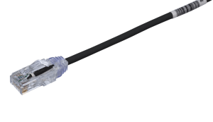 Panduit utp28sp55bl Cable de Parcheo TX6, UTP Cat6, Diámetro Reducido (28AWG), Color Negro, 16.76 Metros (55 Pies)