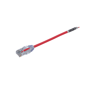 Panduit utp28sp8rd Cable de Parcheo TX6, UTP Cat6, Diámetro Reducido (28AWG), Color Rojo, 8 ft.