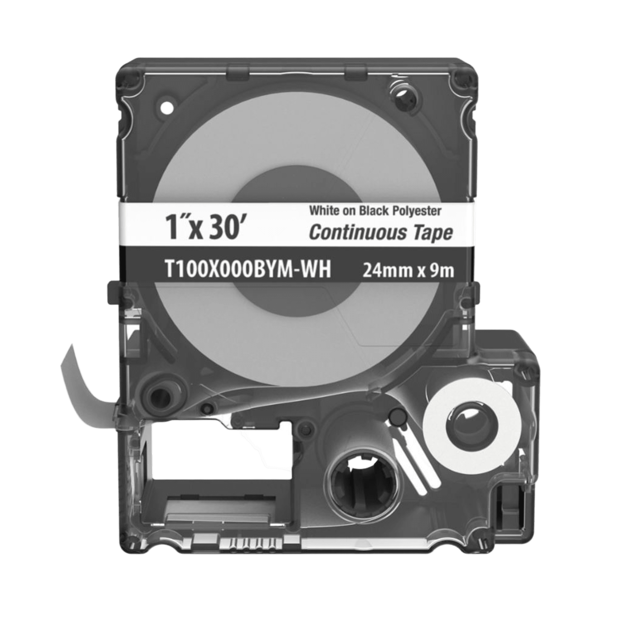 Panduit t100x000bym-wh Casete MP, Cinta Continua, Pol., 1 W x 30 L, Blanco/Negro