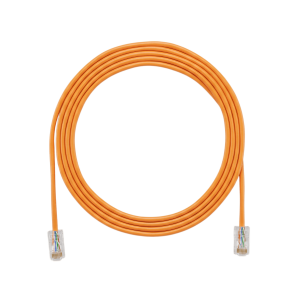 Panduit utp28x20or Cable de Parcheo UTP Cat6A, CM/LSZH, Diámetro Reducido (28AWG), Color Naranja, 6.1 Metros (20 Pies)