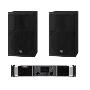Yamaha chr12kit/px Kit Refuerzo Sonoro | Incluye 2 Bocinas CHR12 y 1 Amplificador PX8 | Ideal para Aplicaciones de Música en Primer Plano