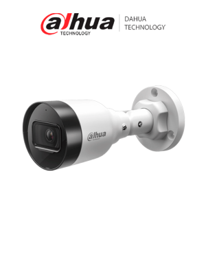 Dahua DH-IPC-HFW1230S1-A-S6 - Cámara IP Bullet de 2MP/ Iluminador dual inteligente/ Detección de movimiento inteligente/ lente de 2.8mm/ ángulo de visión de 102°/ Micrófono integrado/ compresión H.265+/ IR de 30m/ protección IP67/ PoE/ DWDR / #LoNuevo