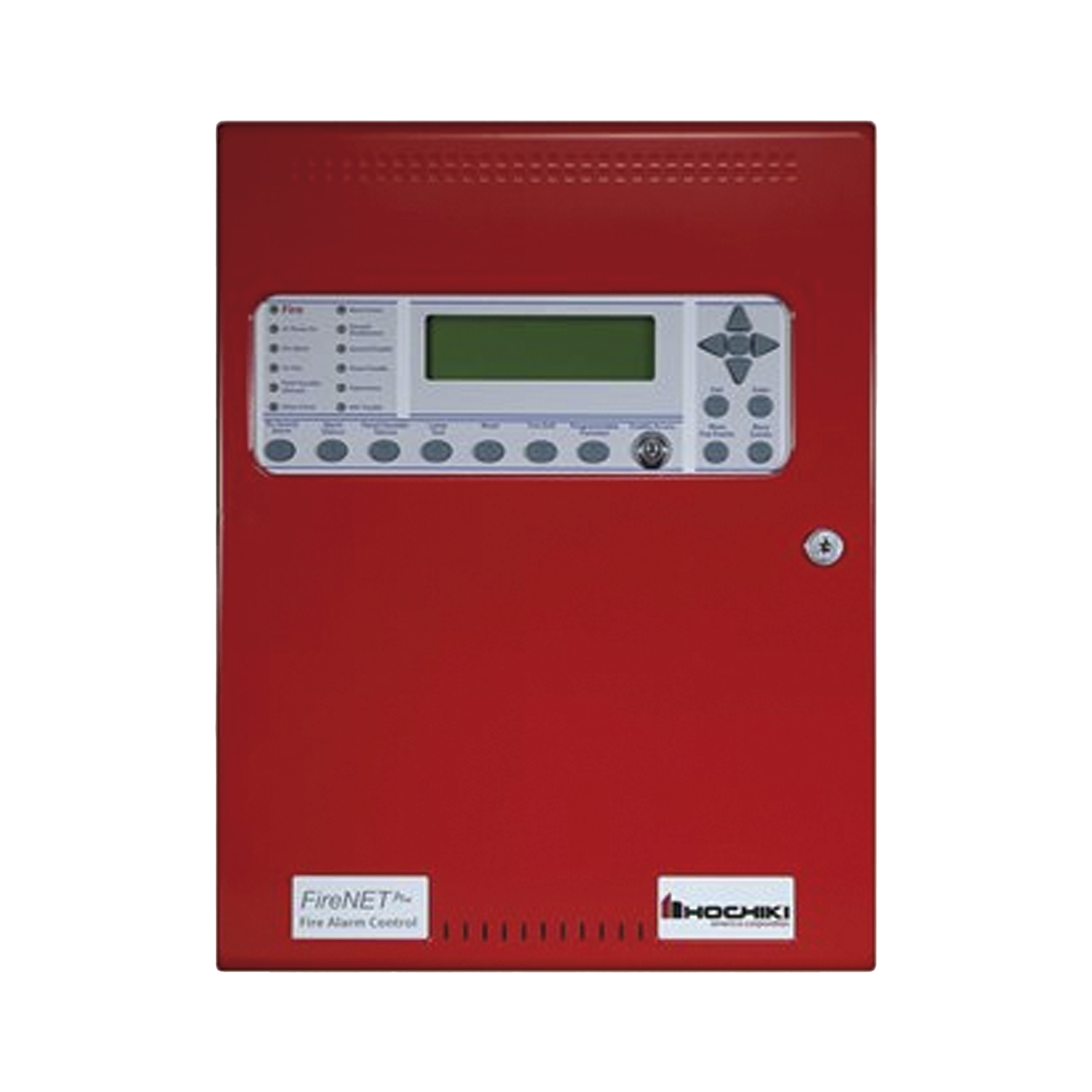 Hochiki fnp-1127us0ers-120 Panel De Detección De Incendio, Direccionable, 1 Lazo SLC, 127 puntos/bases sonoras por lazo, En Ingles, No Dialer, No Tarjeta Red, Expandible a 2 Lazos SLC, Color Rojo, Estandar, 120V, Serie FireNET Plus® (0100-16340)
