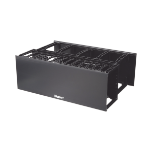 Panduit nm4 Organizador de Cables Horizontal NetManager de Alta Densidad, Doble (Frontal y Posterior), Para Rack de 19in, 4UR