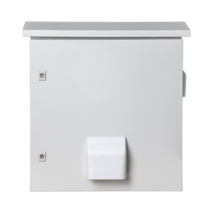 Precision pst-5060-19rav Gabinete Ventilado de Acero IP55 Uso en Exterior (593 x 609 x 399 mm) con Placa Trasera Interior Metálica y Compuerta Inferior Atornillable. Incluye Ventilador, Ventilas, filtros, Montaje Rack 19, Terminal de Tierra Física, Chapas y Ll