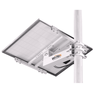 Wi-Tek wibrkp133 Soporte/Montaje para Panel Solar WI-BRKP133 para Postes / Estructura Galvanizada SGCC 2 mm / Ajuste Ángulo 0-75° / Compatible Postes Redondos 76-133 mm y Cuadrados 50-130 mm / Paneles hasta 900 mm Ancho y 35 mm Grosor / Resistente Corrosi&o