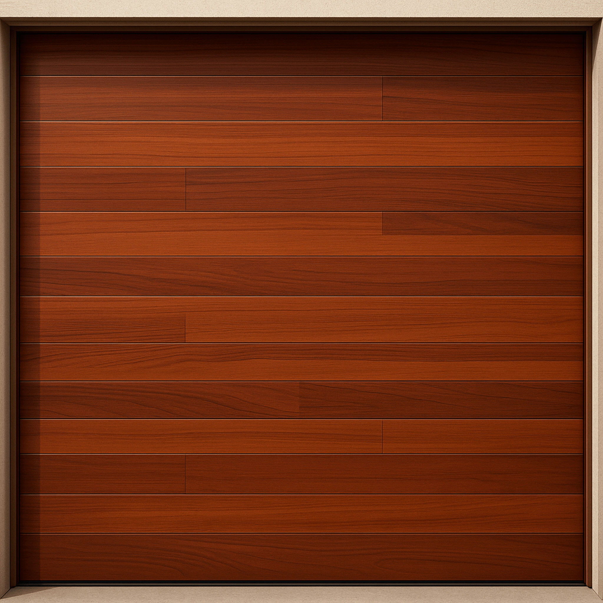 Accesspro apdoor-188gf Puerta de Garage de Alta Calidad / Estilo Americano / Acabado Laminado PREMIUM / Color Madera Clara / 18x8 Pies.