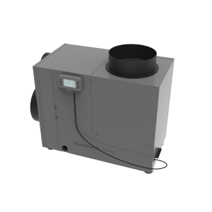 Honeywell Home Resideo dhm090r4000/u Deshumidificador Whole Home / 90 Pints por Día / Filtro MERV 8 14x20 in (35.6x50.8 cm) / Ventilación Integrada / Salida Tri-Direccional / Sensor de Fugas / Certificado ENERGY STAR
