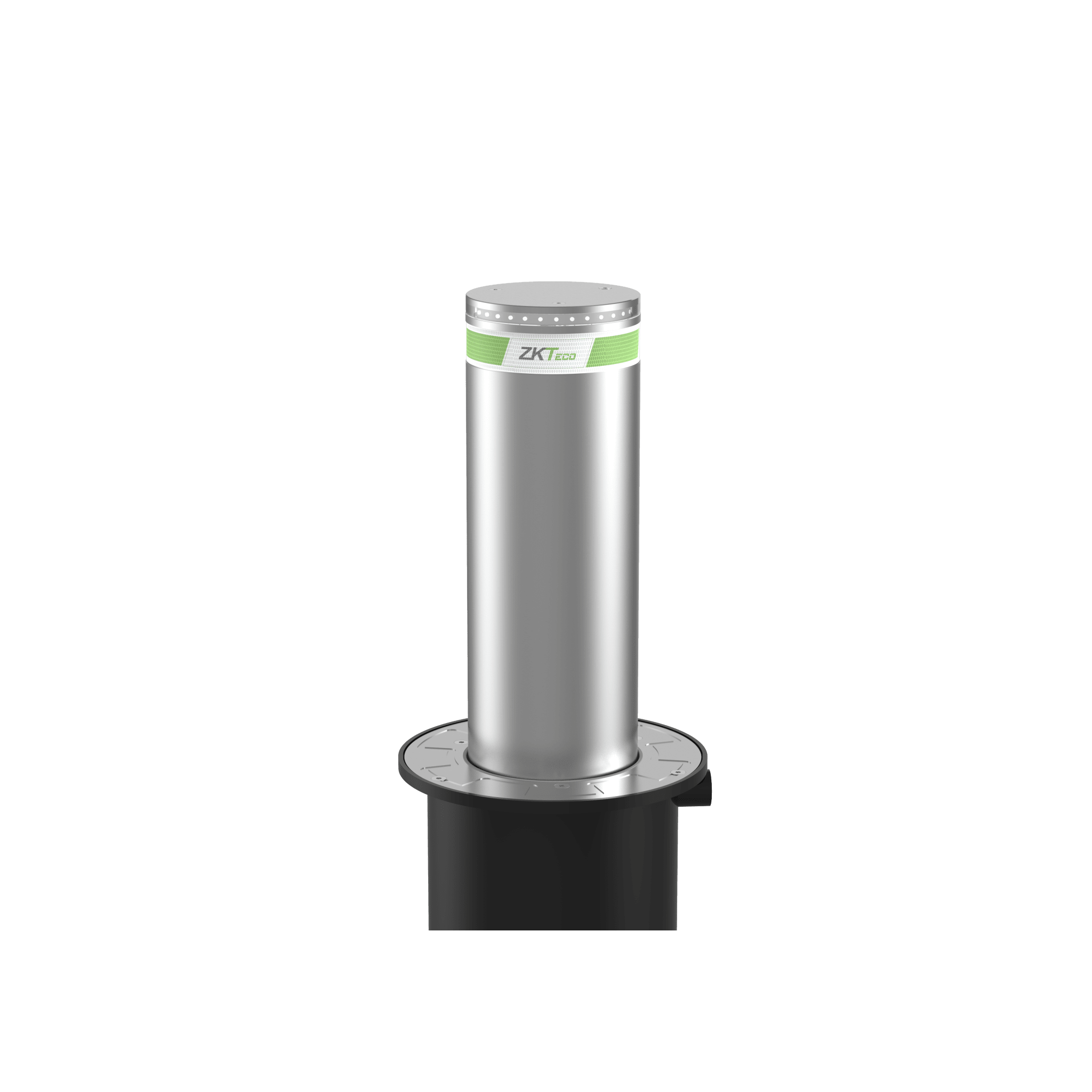 Zkteco bol2219a Bolardo Automático de Seguridad / Hidráulico / 219 mm Diámetro / Elevación 600 mm (23.6 in) / 4 Segundos Operación / IP68 / Control Remoto 100 m (328 ft) / LED Integrado