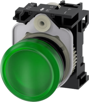 Siemens 3su11036aa401aa0  Lampara de señalización plástica con led color Verde
