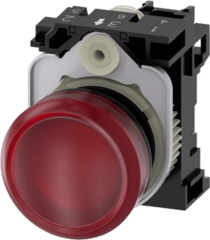 Siemens 3su11026aa201aa0  Lampara de señalización plástica con led color Roja