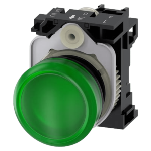 Siemens 3su11026aa401aa0  Lampara de señalización plástica con led color Verde