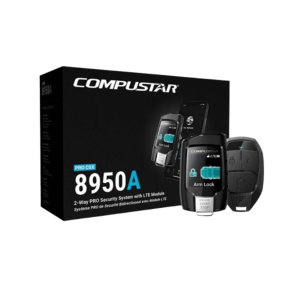 Compustar csxp8950a  (MONITOREO en APP) Kit de Alarma Vehicular Profesional de 2 vías y control LCD con modulo CM2500 Incluye  GPS X1-MAX LTE