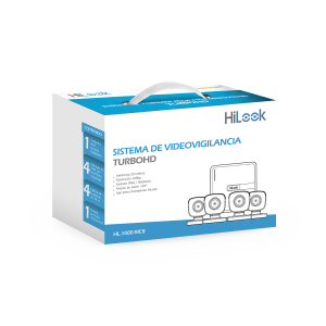 Hilook By Hikvision hl-1080-mc8 KIT TurboHD 1080p / DVR 8 canales con H.265+ / 4 Cámaras Bala Metálicas / Fuente de Poder / Accesorios de Instalación