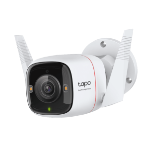 Tp-Link tapo-c325wb Cámara de Seguridad Wi-Fi Exterior / 2K QHD 2688×1520 / Lente F1.0 Super-Aperture / Sensor Starlight 1/1.79 / ColorPro Night Vision / AI Detección Persona-Animal-Vehículo / IP66 / Audio Bidireccional / Doble Conectividad W