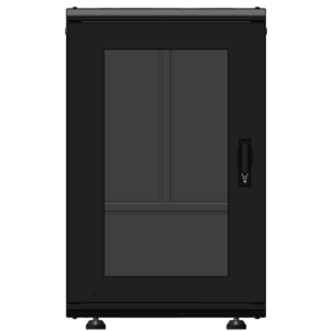 Linkedpro les-60-60-18ug Gabinete Rack 19 Pulgadas / 18 Unidades / Piso / Puerta de Cristal / Acero Calibres 16-18-20 / Capacidad 750 kg (1653.5 lb) / Dimensiones 60 cm (23.6 in) x 93 cm (36.6 in) x 46 cm (18.1 in)