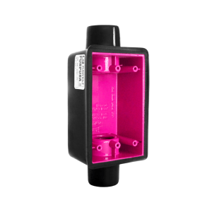 Rawelt rr-0470-pc Caja Rectangular de 1/2/ Con Recubrimiento exterior de PVC e interior Purpura.