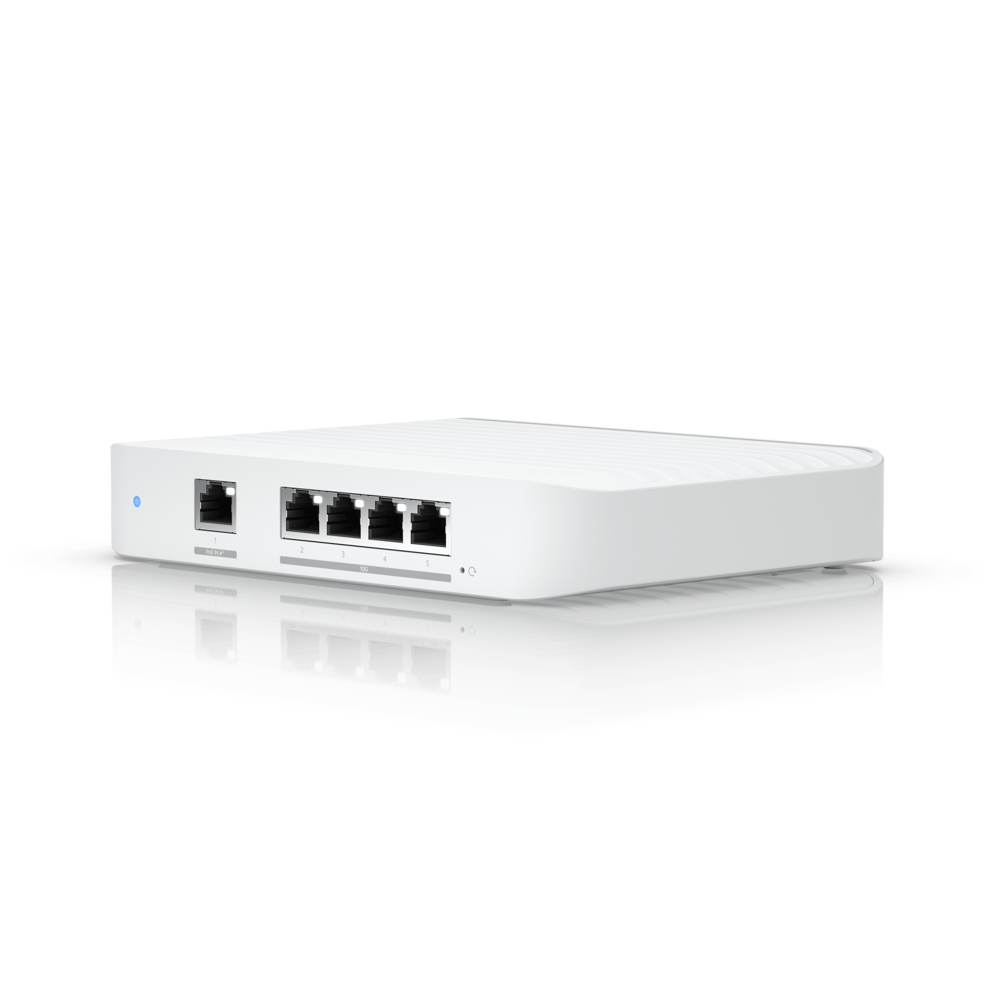 Ubiquiti usw-flex-xg USW Flex XG Switch Capa 2, Compacto de 4 Puertos 10GbE, Puede ser Alimentado por un Puerto GbE PoE+ o con un Adaptador 5 Vcc USB-C