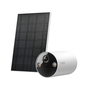 Tp-Link tapo-c410-kit Kit Cámara Seguridad Solar / 2K 3MP (2304×1296 px) / Visión Nocturna Color / Batería 6400 mAh 180 Días / IP65 / Panel Solar Integrado / Detección IA Personas / Audio Bidireccional