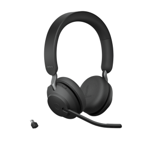 Jabra evolve2-65-stereo-msbk-c Jabra Evolve2 65, Auricular Stereo Versión MS / Dongle USB-C Link 380c / Cancelación de Ruido (26599-999-899)