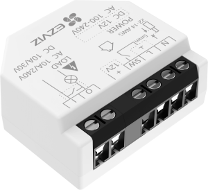 Ezviz cs-t35wd Relé Inteligente Wi-Fi, CS-T35-R100-WD, 16A 250VAC, Wi-Fi 6 y BLE, Control por App EZVIZ, Compatible con Google Assistant, Amazon Alexa y Matter, Protecciones de Temperatura y Sobrecarga