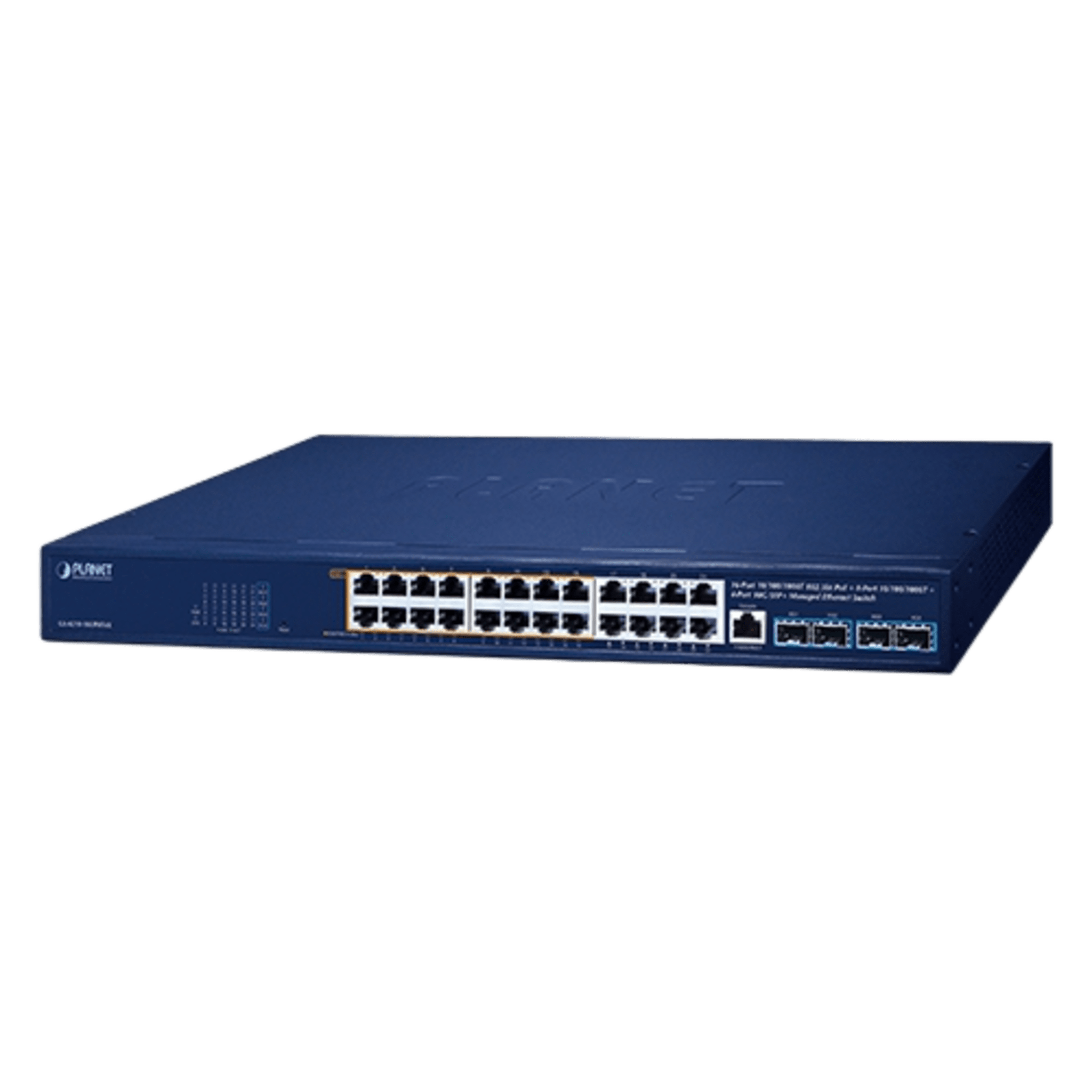 Planet gs-4210-16up8t4x Switch Gestionado PoE++ 802.3bt / 16 Puertos Gigabit PoE++ 95W + 8 Puertos Gigabit + 4 Puertos 10G SFP+ / Presupuesto PoE 420W / IPv6/IPv4 / L2/L4 / ERPS / CloudNMS / Rack 440 mm (17.3 in)
