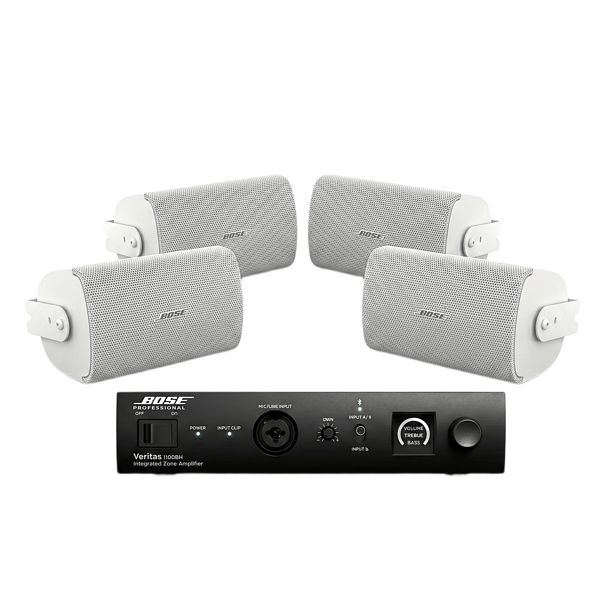 Bose Professional 1100bh/4ws2w KIT de Amplificador 1100BH + 2 Pares de Bocinas FS2SEW