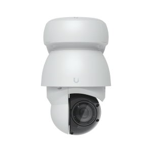 Ubiquiti uvc-ai-ptz-w Cámara UniFi Protect PTZ AI Industrial Color Blanco, 4K (8MPX), Zoom Óptico 22x, Visión Nocturna IR 100 m, Reconocimiento Facial y Placas, Protección IP66, Movimiento 360°, PoE++