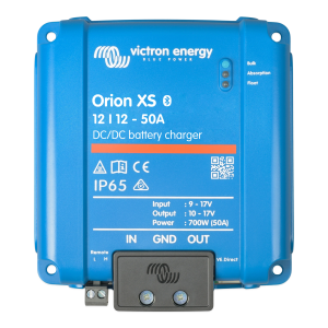 Victron Energy orxs12/12/50a Orion XS 12/12-50 A / Cargador de Baterías CC-CC / 50 A 12 V / IP65 / Compatibilidad Alternador Inteligente / Para Bancos de Baterías de 500 Ah