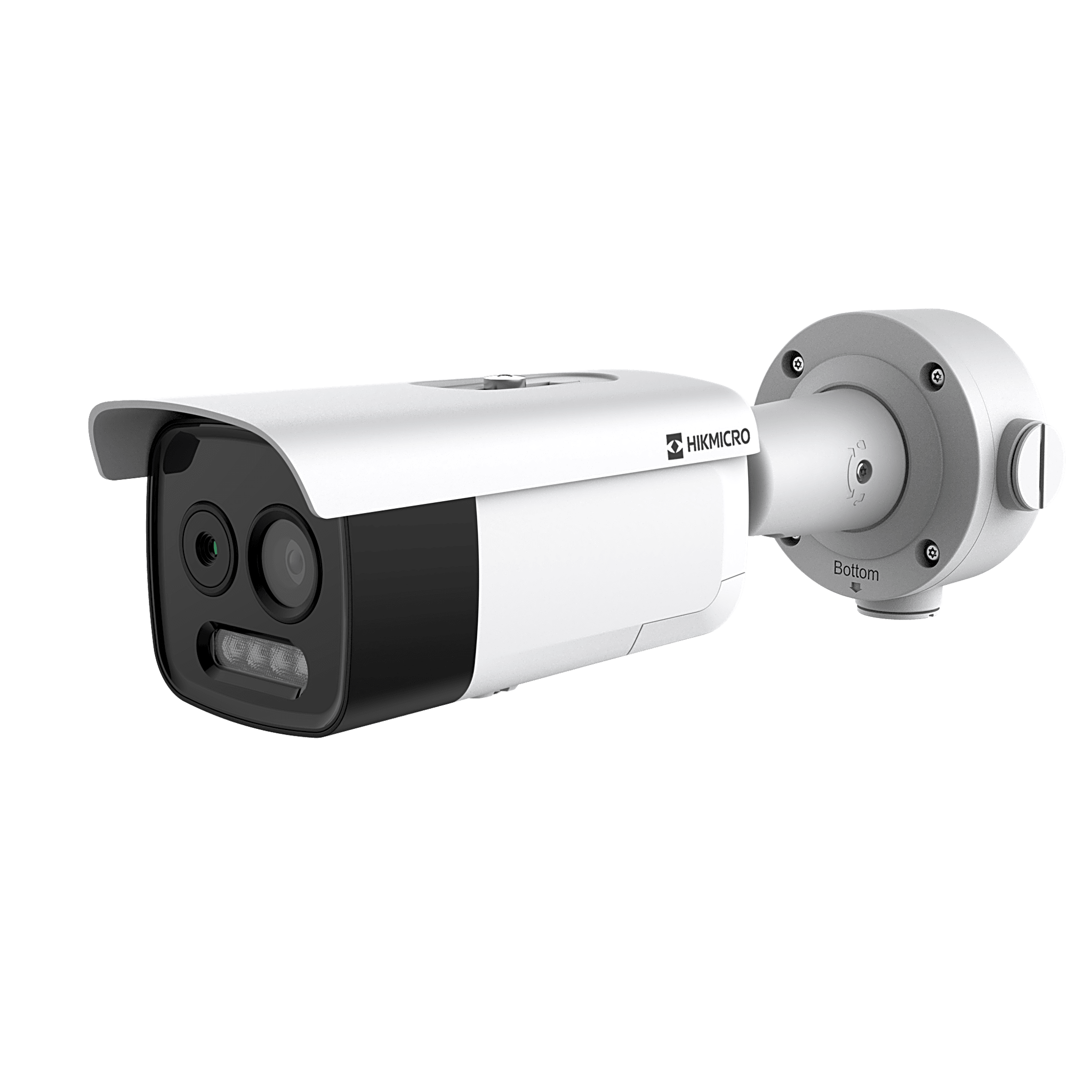 Hikvision hm-td2628t-3/g1/t3a (HIKMICRO) Cámara Bala IP Bi-Espectral / Térmica (256 X 192 / 3.6 mm) + Óptica (5 MP / 4.3 mm) / IA GUANLAN / Rango: -20°C a 650°C / 2°C Tolerancia / Detección de Fuego y Humo / Alarma Visual y Audible / Dual Light