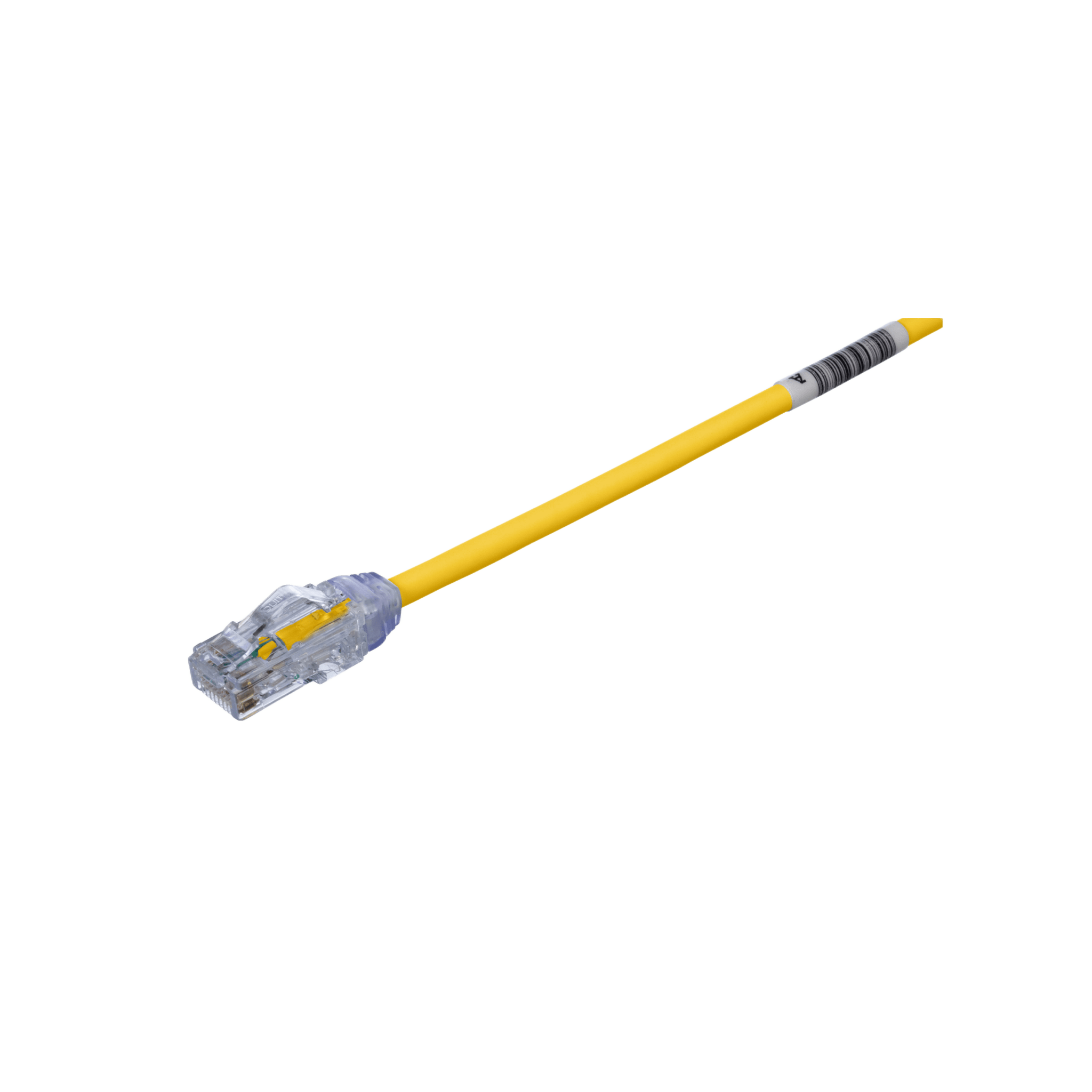 Panduit utp28x2yl Cable de Parcheo UTP Cat6A, CM/LSZH, Diámetro Reducido (28AWG), Color Amarillo, 0.61 Metros (2 Pies)