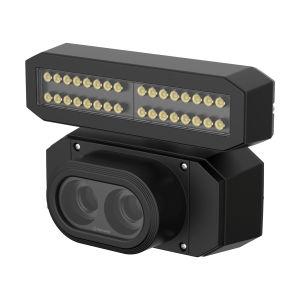 Hanwha Vision tns-9050ibc Camara IP Dual 4K, Funcion para reconocimiento de Codigos de Barra BCR / 2 lentes 25mm / Luz Blanca incluida /