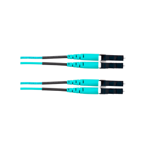 Panduit fz2erlnlnsnm025 Jumper de Fibra Optica Multimodo 50/125 OM4, LC-LC Duplex, OFNR (Riser), Color Aqua, 25 Metros