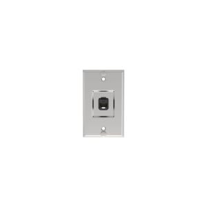 Panduit kwpk5e Placa de Pared Telefónica, Salida de 1 Puerto Keystone, Con Jack Cat5e Estilo TP, de Acero Inoxidable