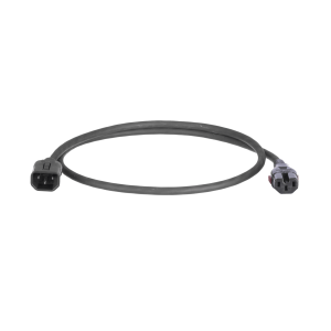Panduit pld06bl Cable de Alimentación Eléctrica Con Bloqueo Doble de Seguridad, de IEC C14 a IEC C13, 6 ft. de Largo, Color Negro, Paquete de 10 Piezas