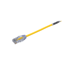 Panduit utp28sp0.2myl Cable de Parcheo TX6, UTP Cat6, Diámetro Reducido (28AWG), Color Amarillo, 20 cm (7.87 pulgadas)