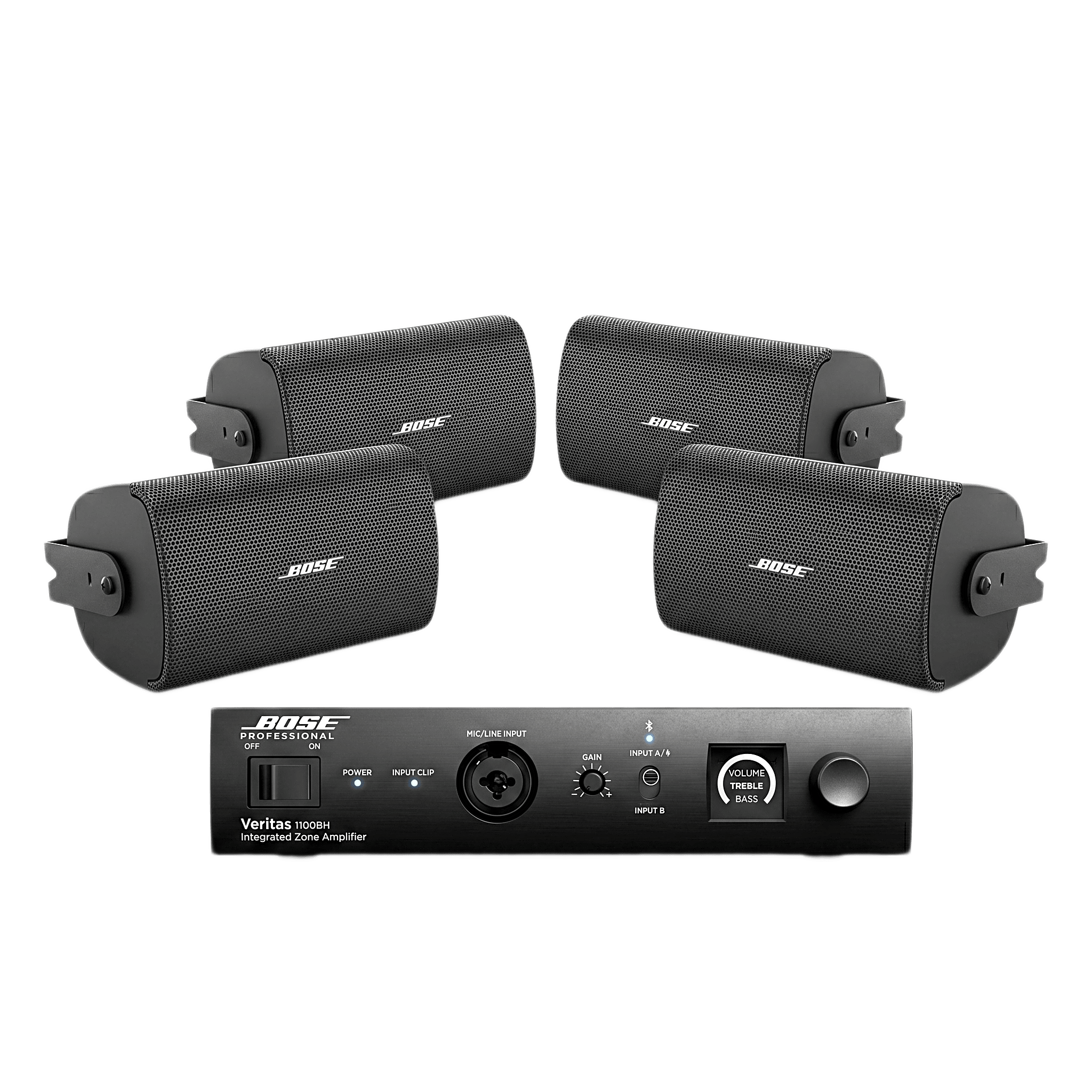 Bose Professional 1100bh/4ws2 KIT de Amplificador 1100BH + 2 Pares de Bocinas FS2SE